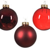 Decoris Weihnachtskugel-Set Glas Ochsenblut 21-teilig