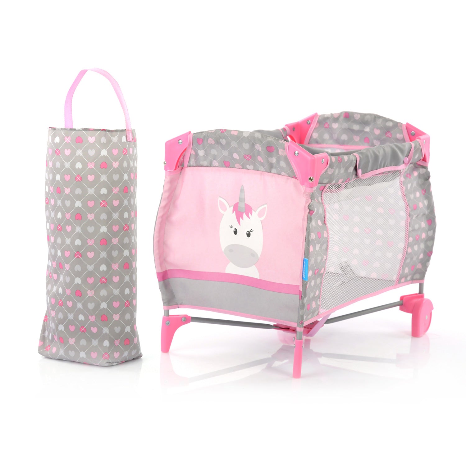 Hauck faltbares Puppenbett Einhorn