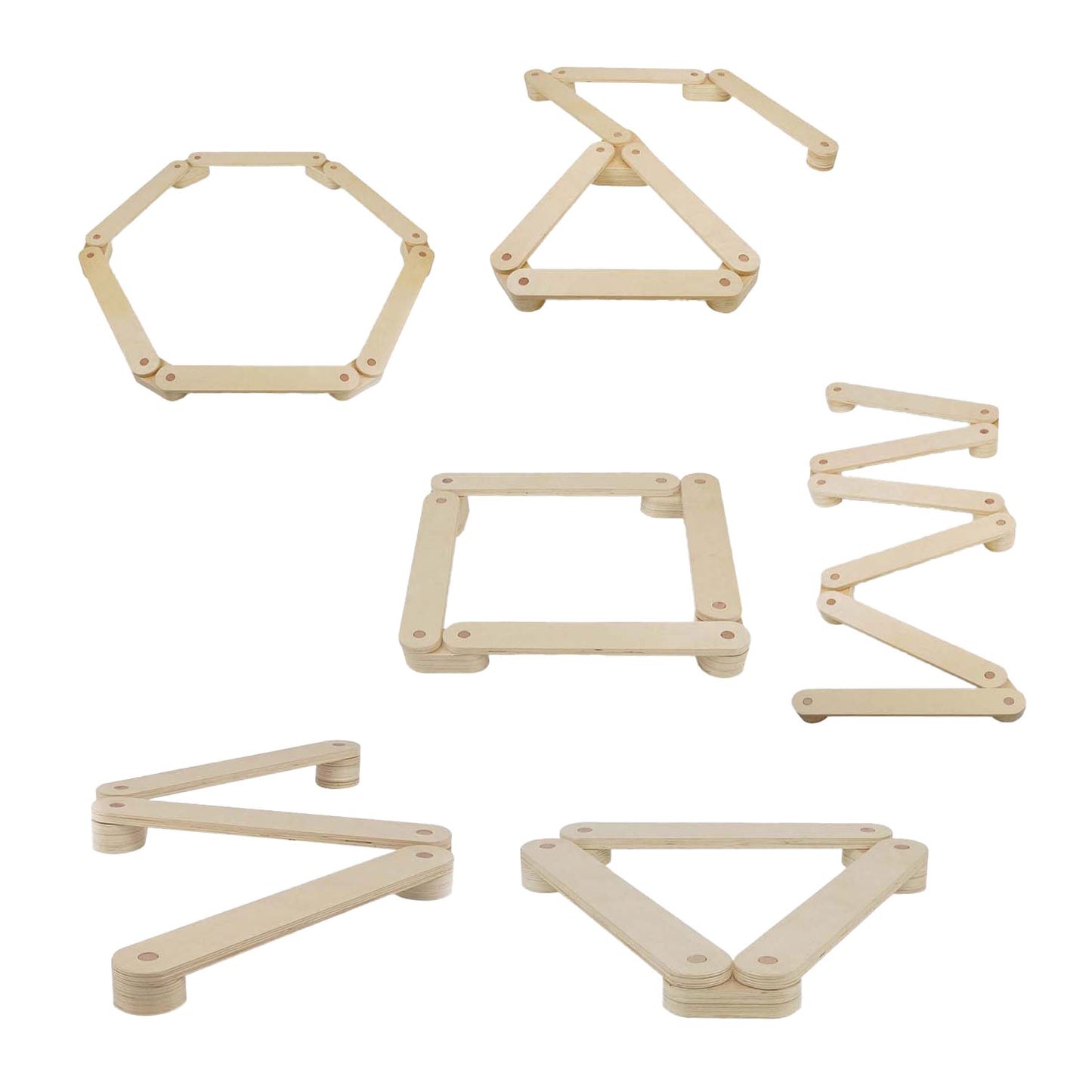 RC-Holzwaage-Set, 15-teilig.