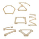 RC-Holzwaage-Set, 15-teilig.