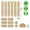 RC-Holzwaage-Set, 15-teilig.