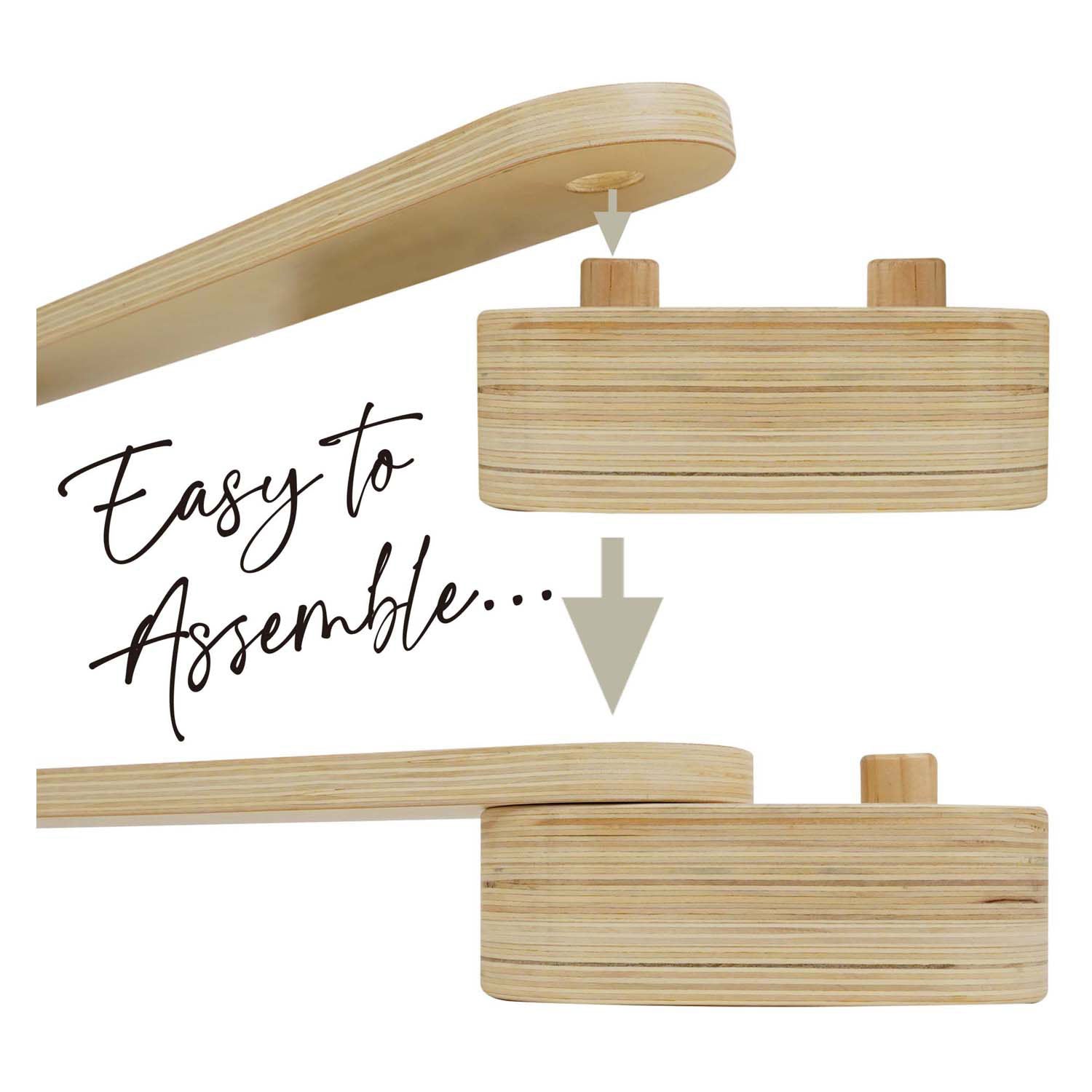 RC-Holzwaage-Set, 15-teilig.