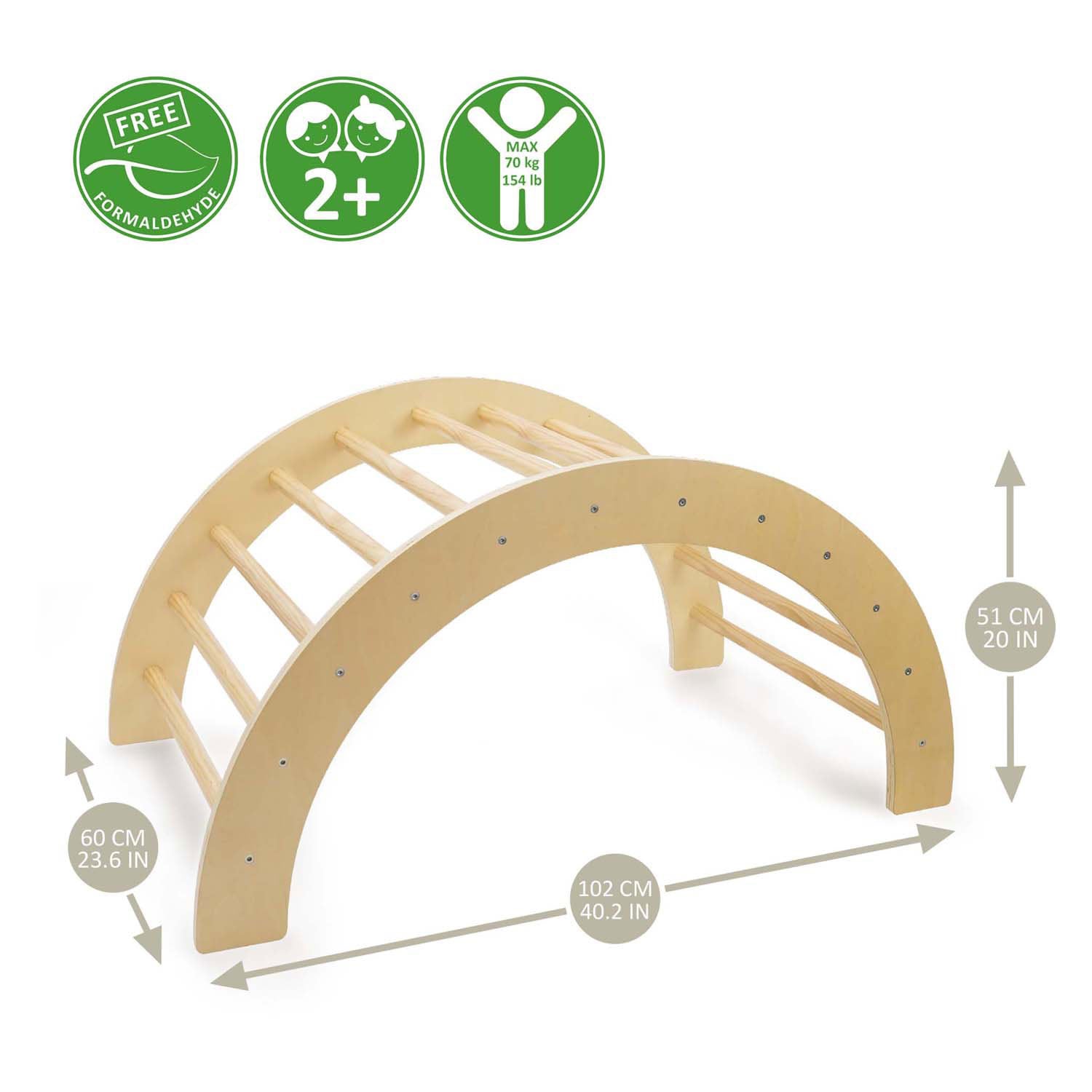 Holzbogenklettern 2-in-1