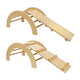 Kletterbogen aus Holz mit Rutschenset