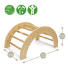 Kletterbogen aus Holz mit Rutschenset