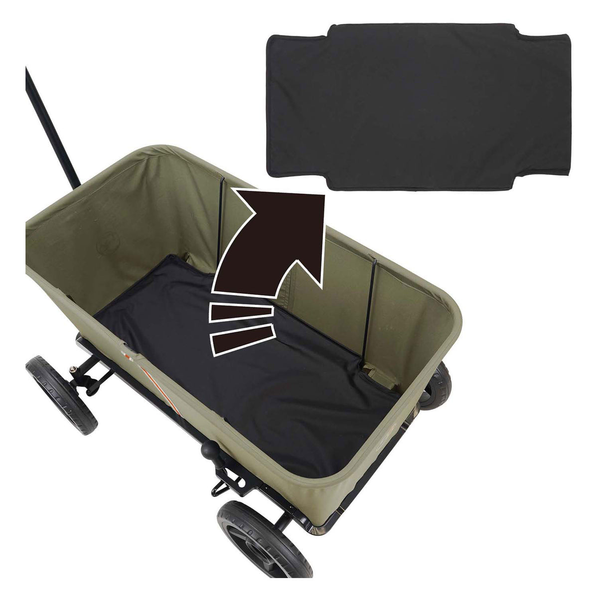 Handwagen mit drehbaren Rädern