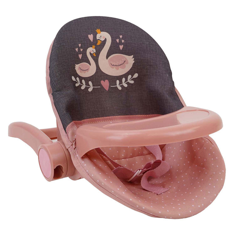 3-in-1 Puppenstuhl, Schaukel, Autositz - Schwan