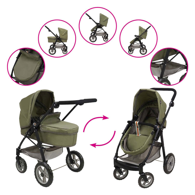 2-in-1 Puppenwagen