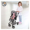 2-in-1-Puppenwagen mit Tasche - Grau