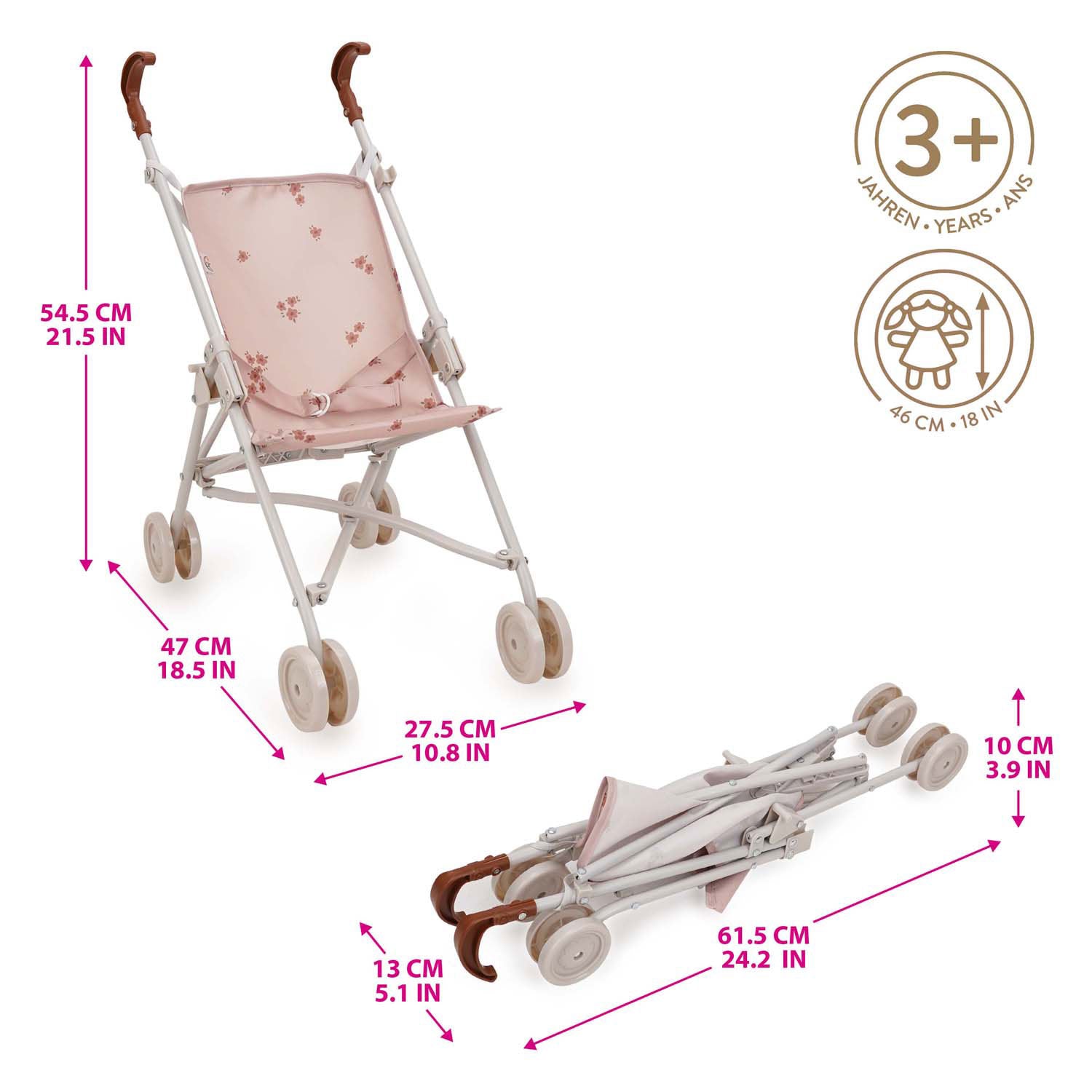 Buggy Puppe richtige Ballett Flora