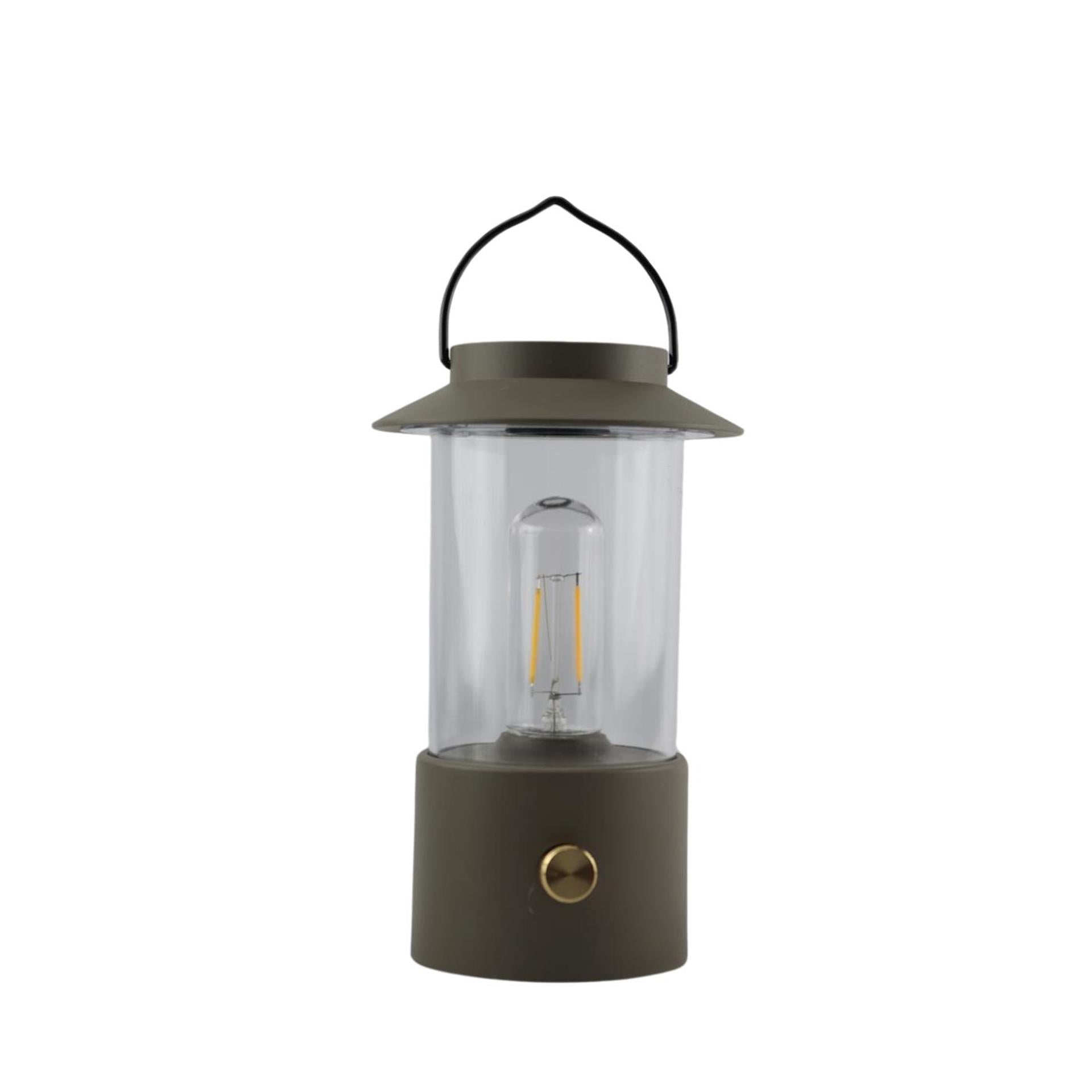 Anna's Collection LED-Laterne Taupe 24x9cm auf USB