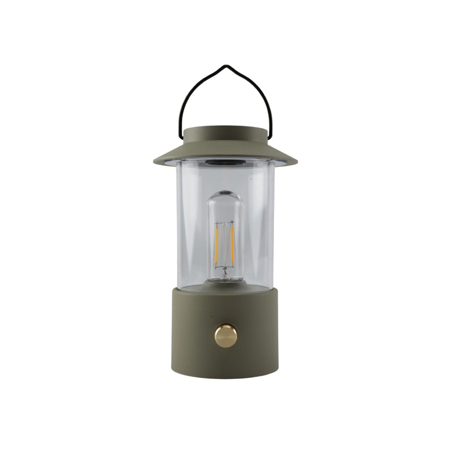 Anna's Collection LED-Laterne oliv 24x9cm auf USB