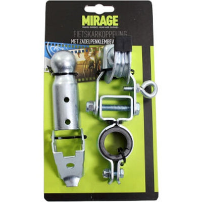 Mirage Fahrrad Anhängerkupplung Sattelstützenbefestigung, silber, 22~24mm