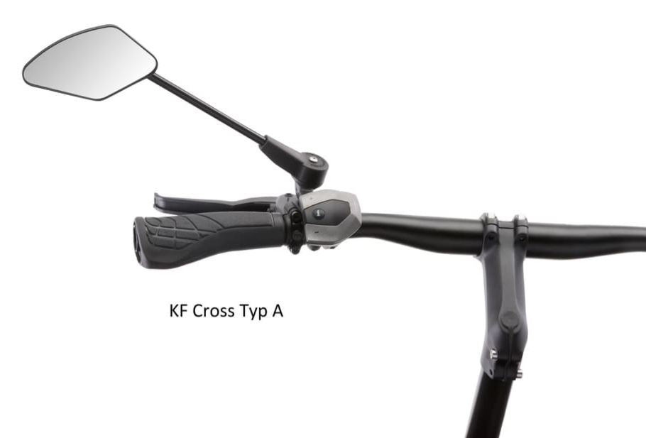 Crampe Folding Mirror KF Cross Black