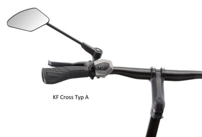 Crampe Folding Mirror KF Cross Black
