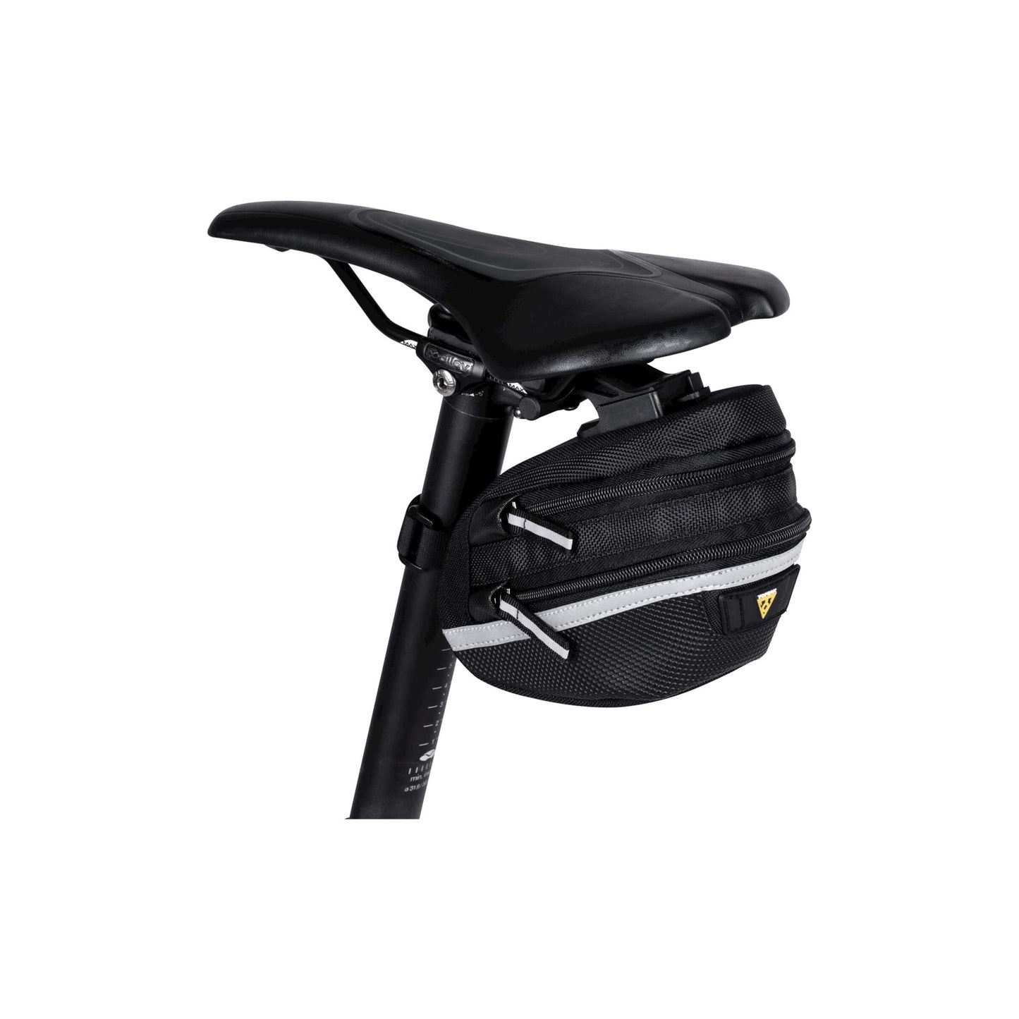 Topeak -Satteltasche WP II M, Schwarz, Wasserrepellent, Polyester, Adapter, 1,25L, QuickClick, Reflecting, 152G
