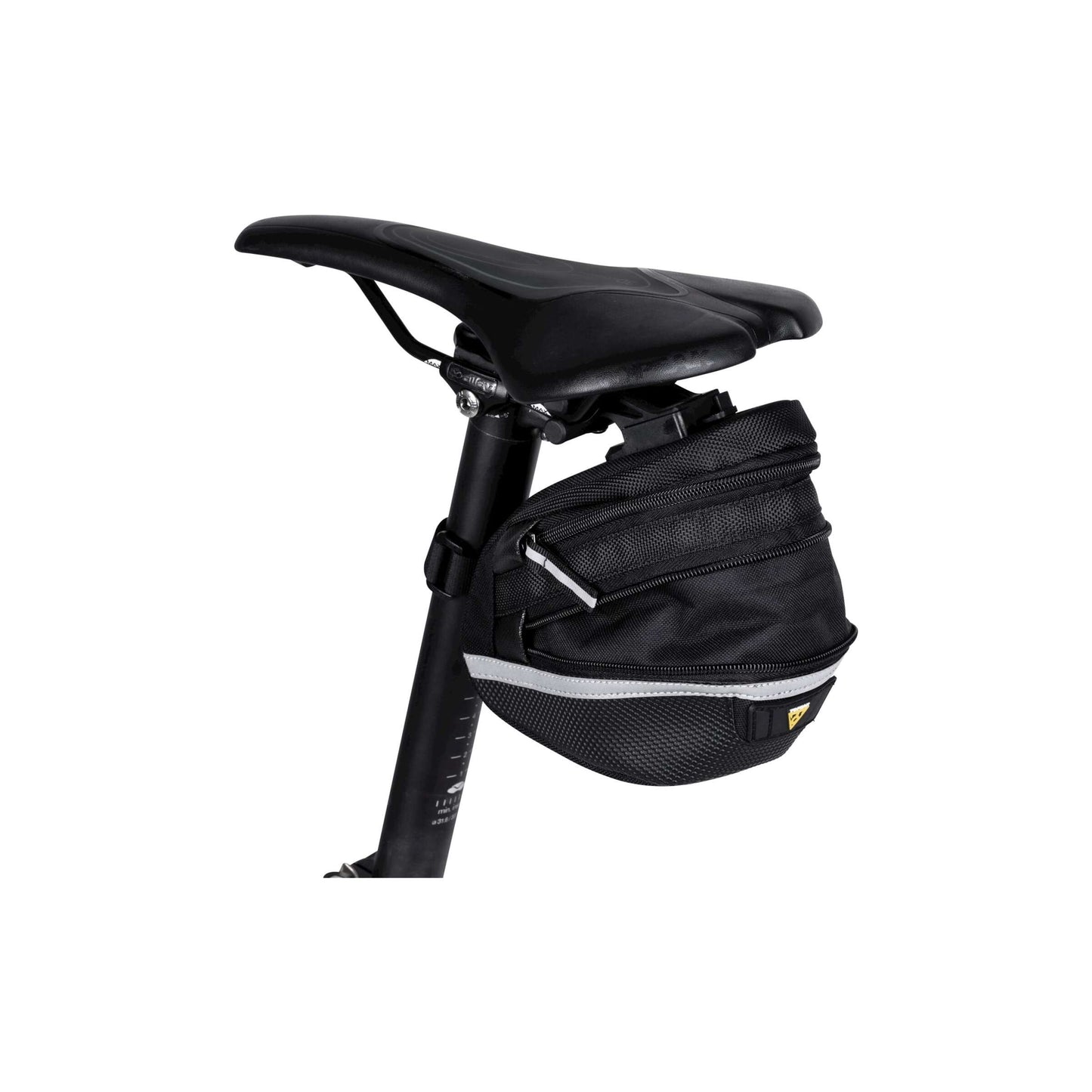 Topeak -Satteltasche WP II M, Schwarz, Wasserrepellent, Polyester, Adapter, 1,25L, QuickClick, Reflecting, 152G