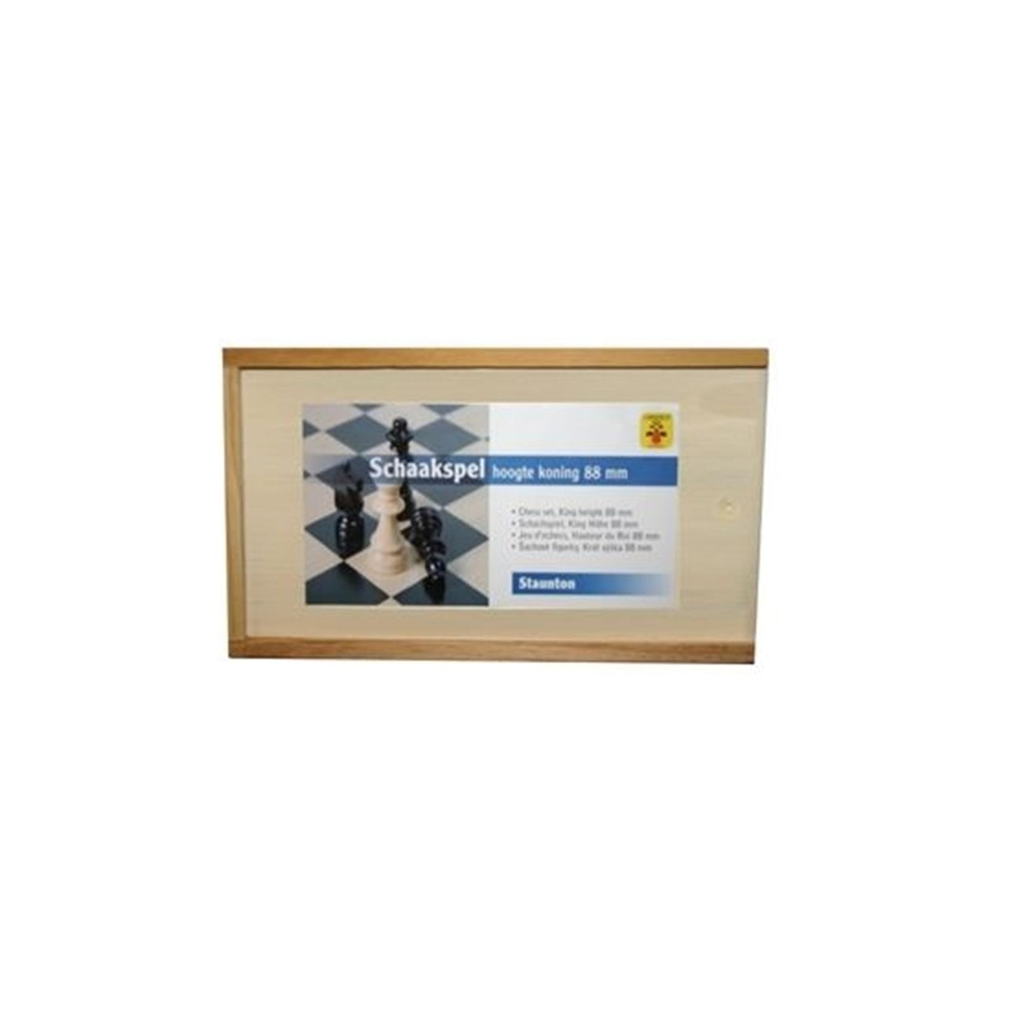 Longfield-Schachfiguren im Königskasten 88 mm