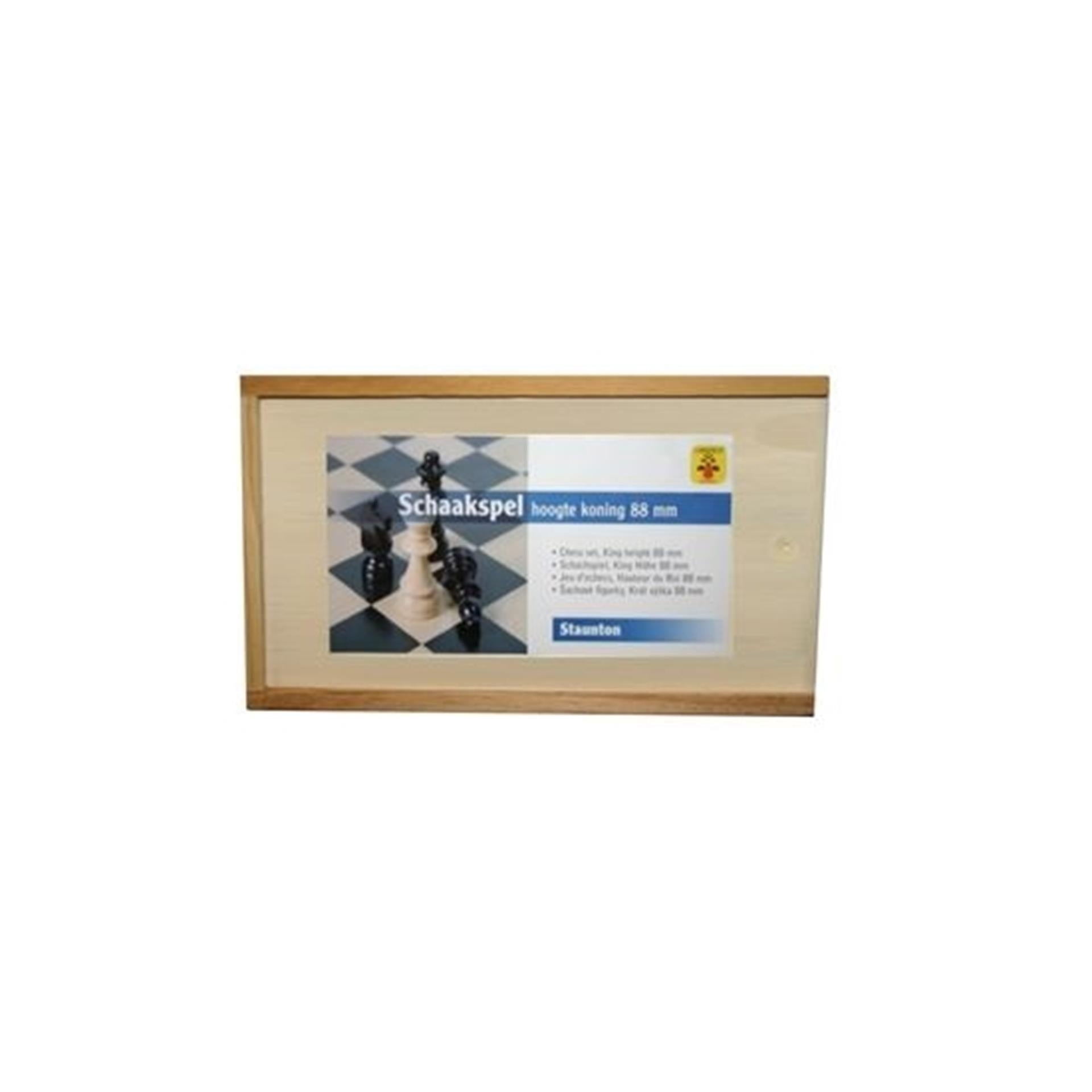 Longfield-Schachfiguren im Königskasten 88 mm