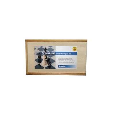 Longfield-Schachfiguren im Königskasten 88 mm