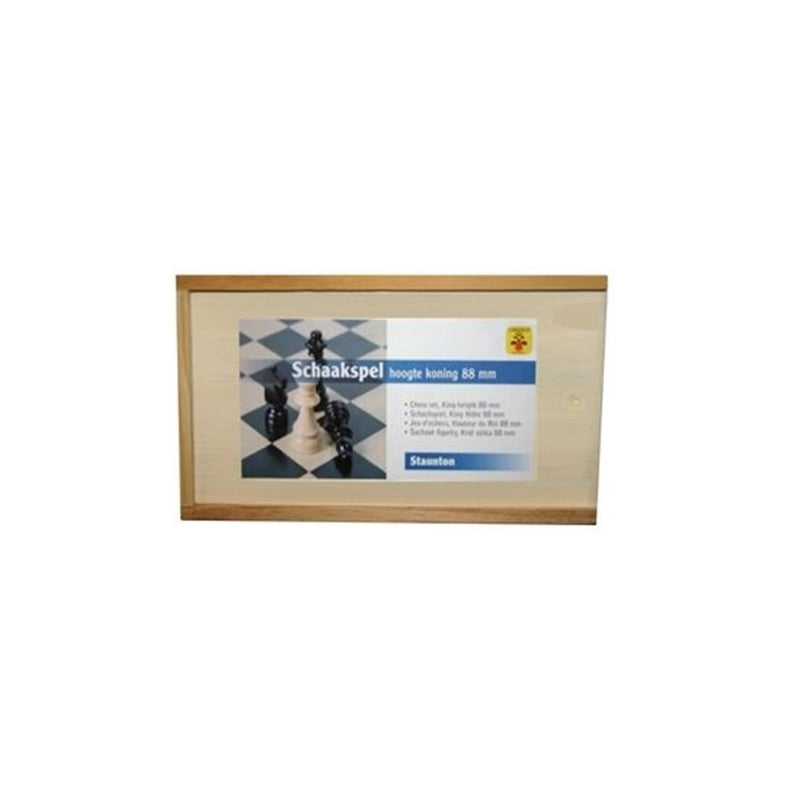 Longfield-Schachfiguren im Königskasten 88 mm