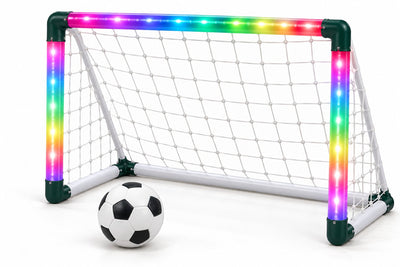 Otto Simon Alarmsporttor mit (Neon-)Licht + Ball und Pumpe, auch im Dunkeln Fußball spielen!