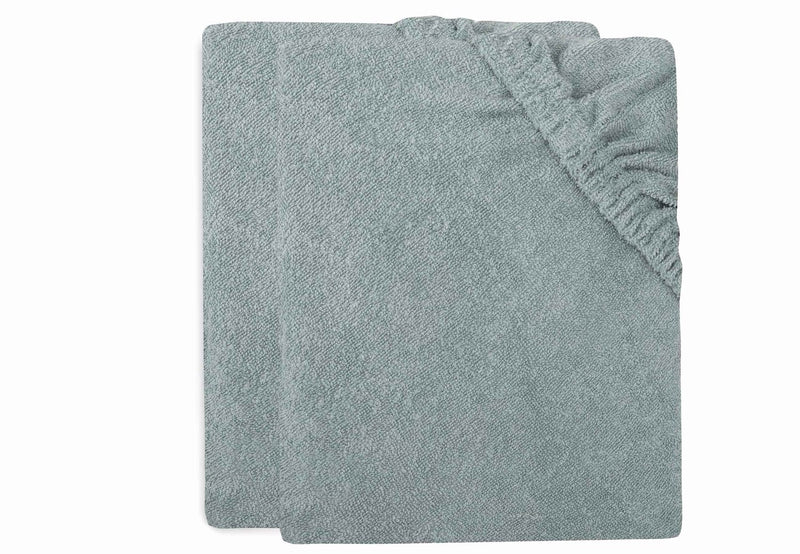 Jollein Wickelauflagenbezug Frottee 75x85cm seegrün (2er Pack)