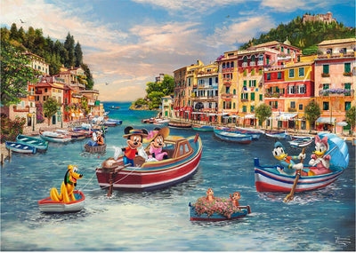 Schmidt-Stück – Thomas Kinkade Studios – Disney Mickey und Minnie in Italien, 1000 Teile