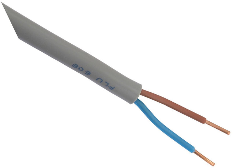 Markenloses Außenkabel XMVK 2x2,5 grau 100 m ohne Marke