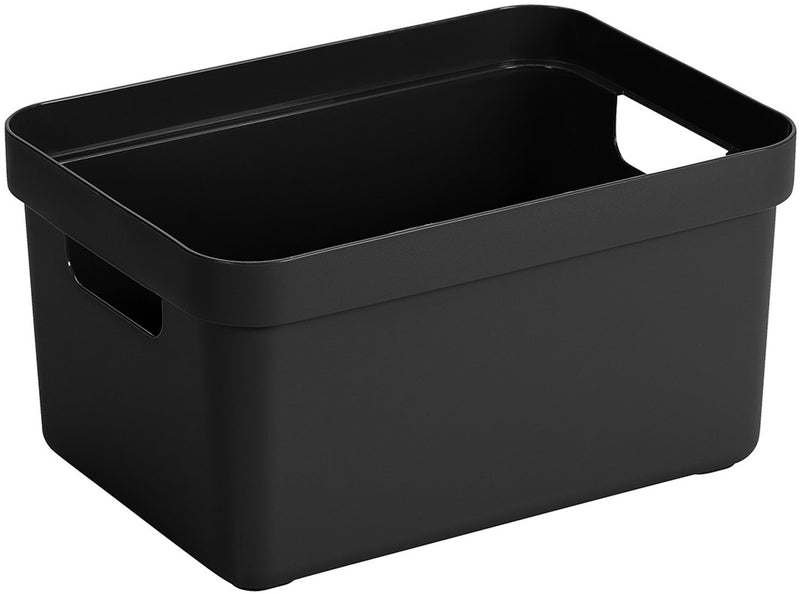 Sunware Sigma Home Aufbewahrungsbox 13l - 35x24,6x18,3 cm - Schwarz