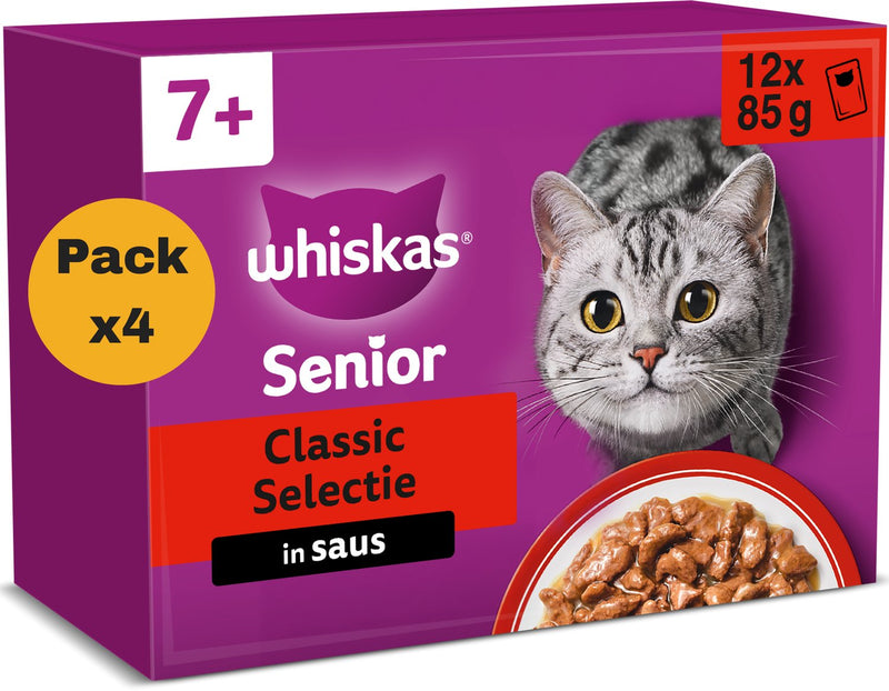 Whiskas Whis Multipack Beutel Senior Fleischauswahl in Sauce