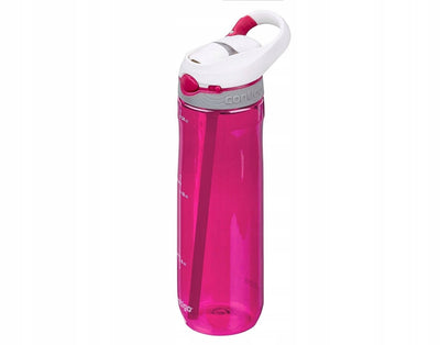 Contigo Ashland Autospout-Wasserflasche mit Strohhalm | große BPA-freie Trinkflasche mit 720 ml | Sportflasche | auslaufsichere Trinkflasche | ideal für die Schule, das Fitnessstudio, Radfahren, Laufen, Walken | Sangria