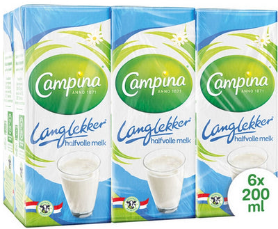 Campina teilentrahmte Milch 20cl (5x 6er-Pack)