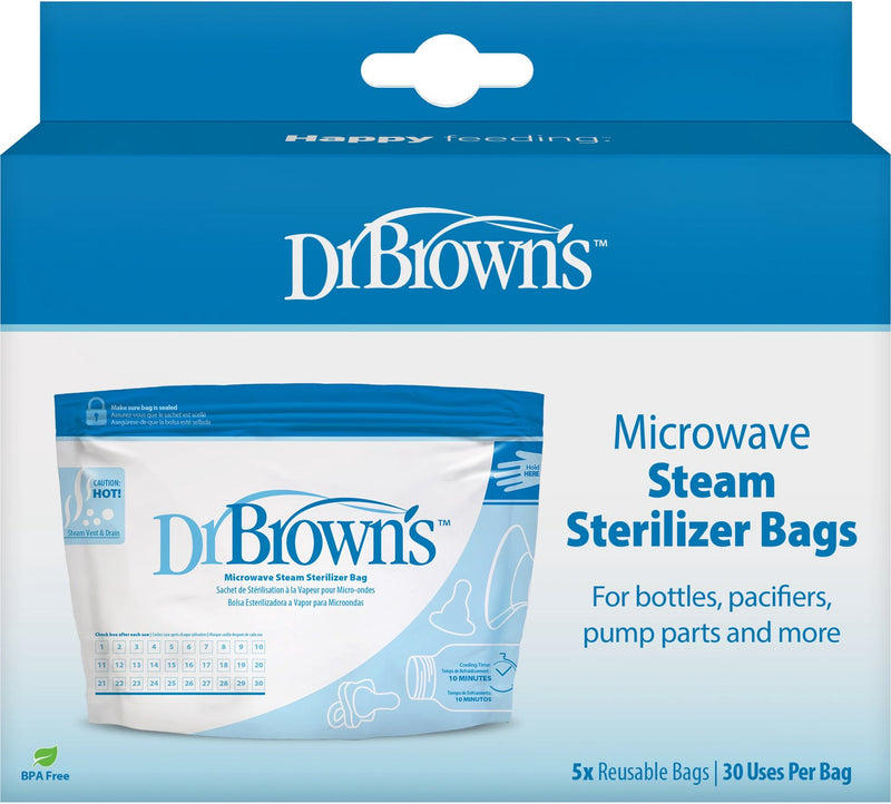 Dr. Brown's Mikrowellen-Sterilisationsbeutel – 5 Stück