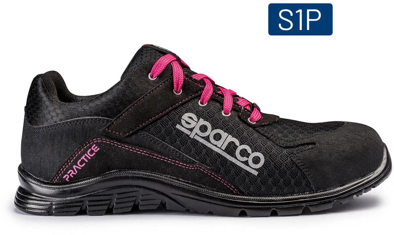 Sparco Sicherheitsschuhe üben schwarz rosa