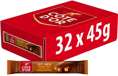Cote d'or Riegel Milch-Haselnüsse (32x 45gr)