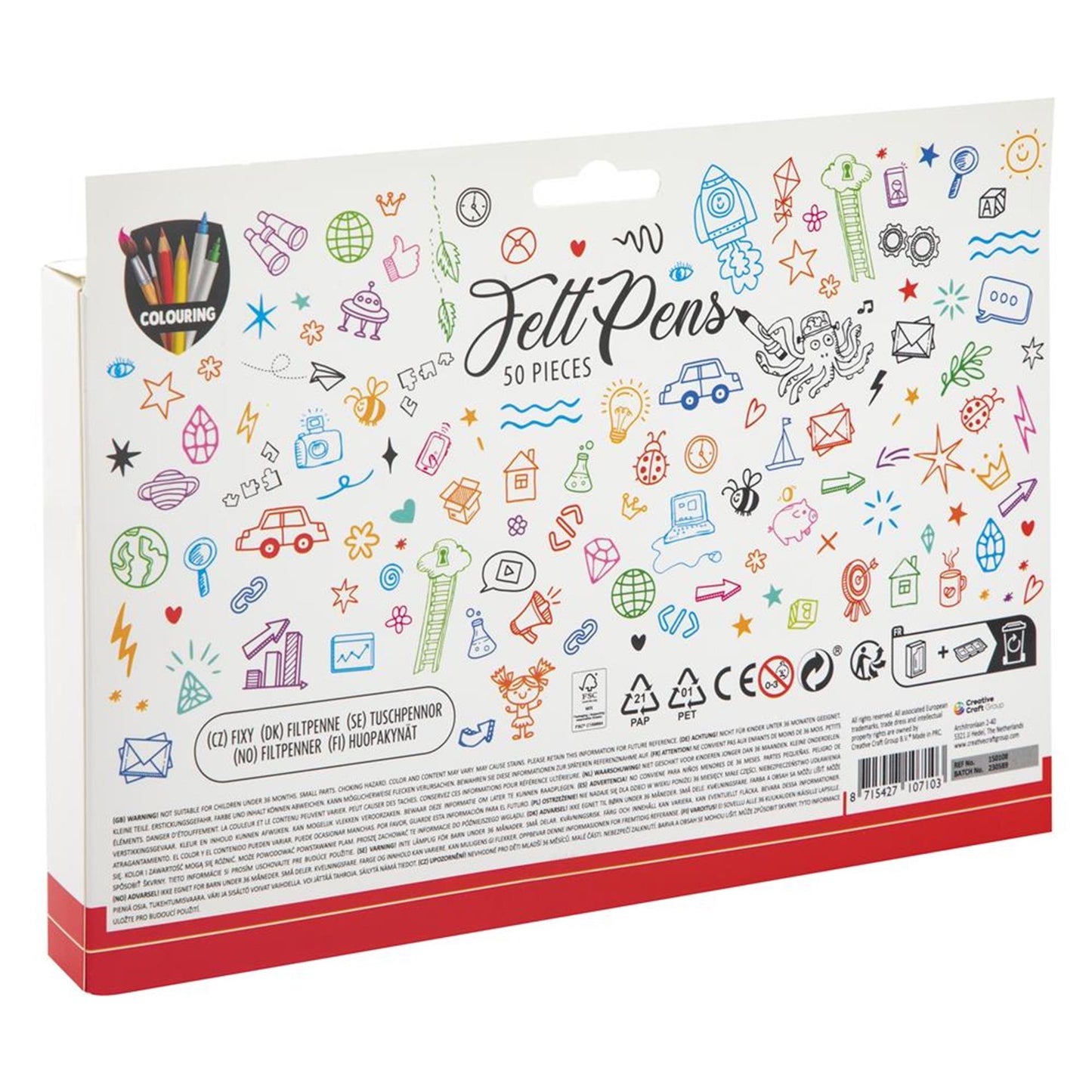 Grafix Filzstift-Set 50-teilig