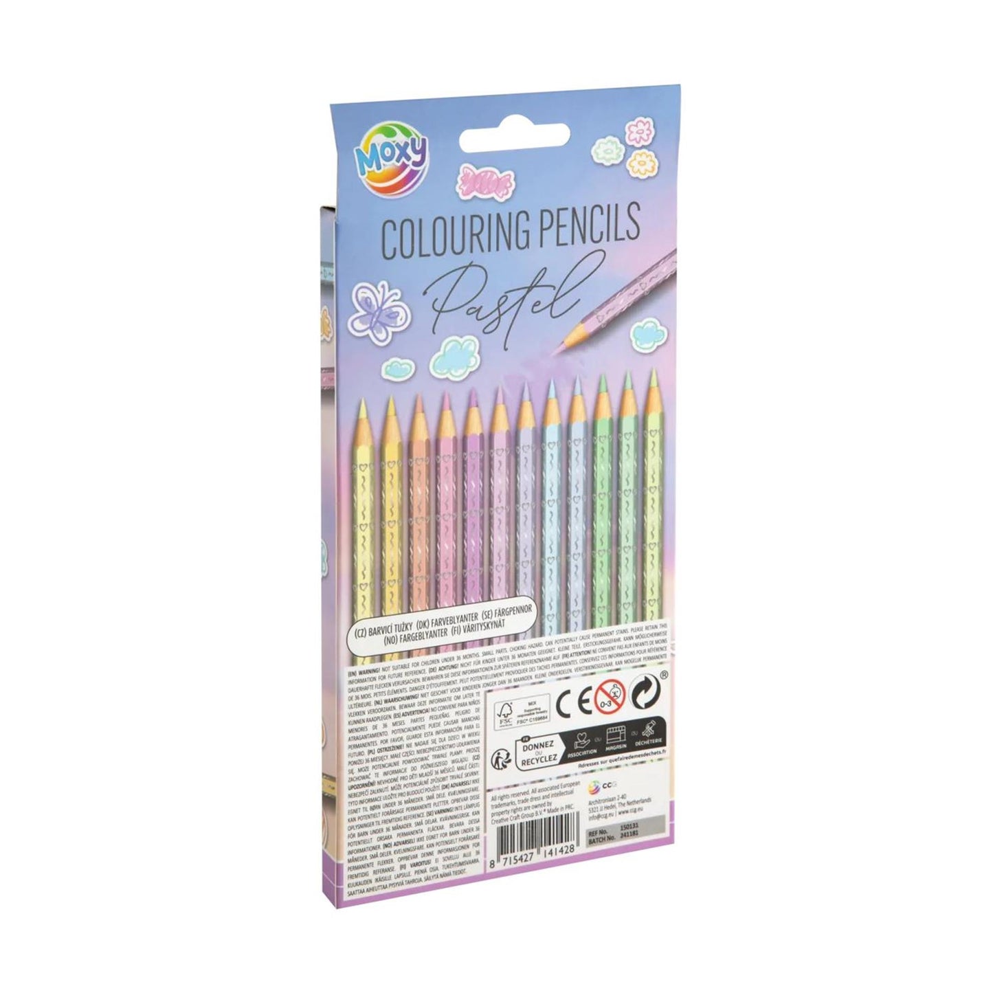 Creativ Company farbige Stifte Pastell, 12st.