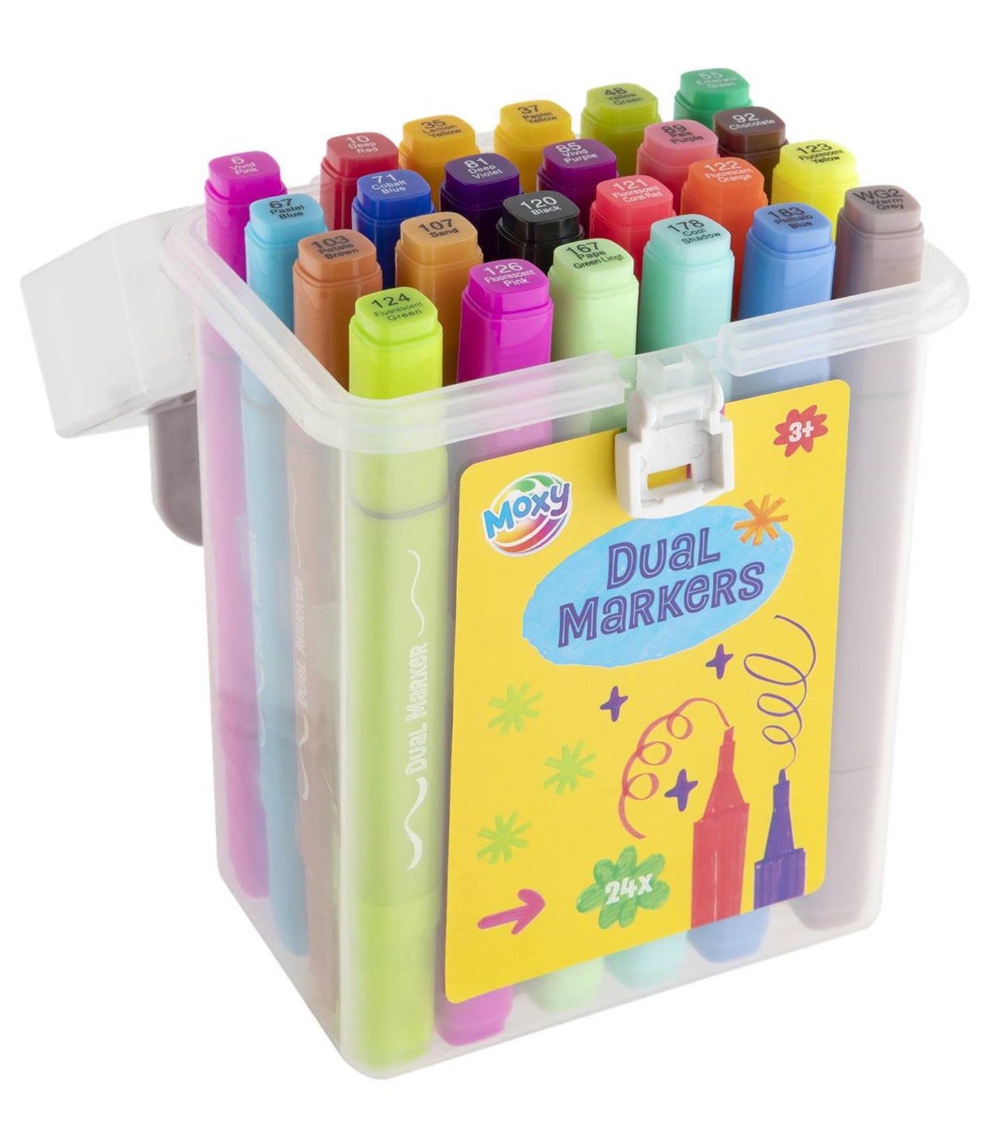 Moxy Dual Marker Fluor 24 Stück im Karton