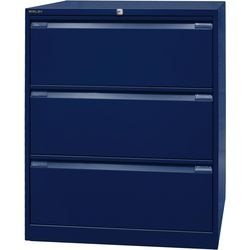 Aktenschrank Bisley df3639 Oxford blau 3 Schubladen