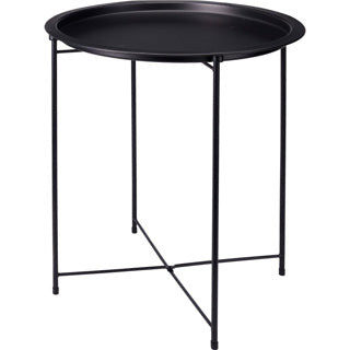 Home-Styling-Beistelltisch schwarz ø47xh50cm