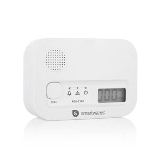 SmartWares FGA-13041 Kohlenmonoxid-Detektor 10 Jahre Sensor 3 Jahre Batterien