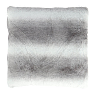 Kissengrau 45x45 cm Rabbitfur -Look