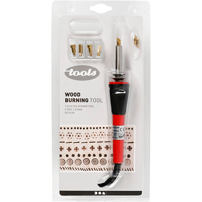Creativ Company Holzofen-Set, Größe 19x3 cm, EU, Schwarz, Rot, 1 Stück