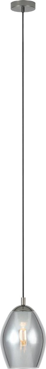 Eglo estanys Hängelampe - 1 Licht - ø19 cm - E27 - Rauchglas - Grauschwarz