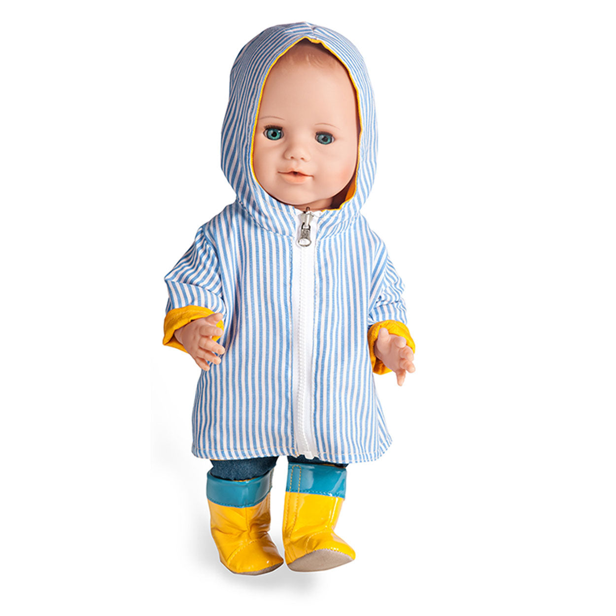 Dolls Regenmantel doppelseitig, 28-35 cm