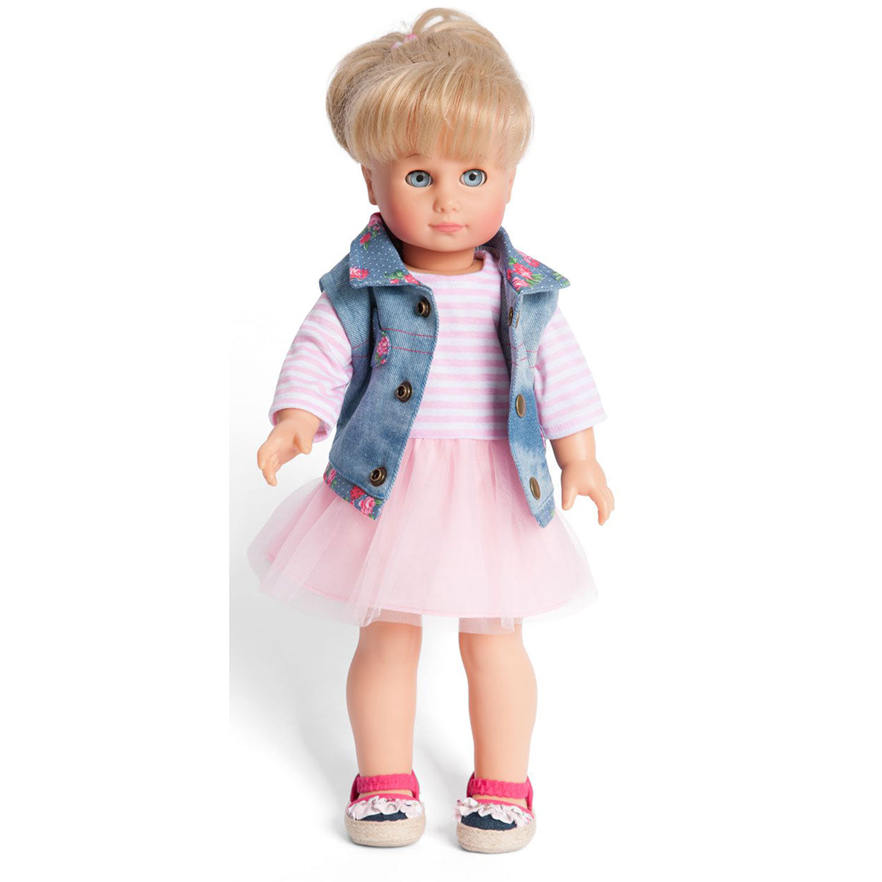 Puppenkleid mit Giletje, 28-35 cm