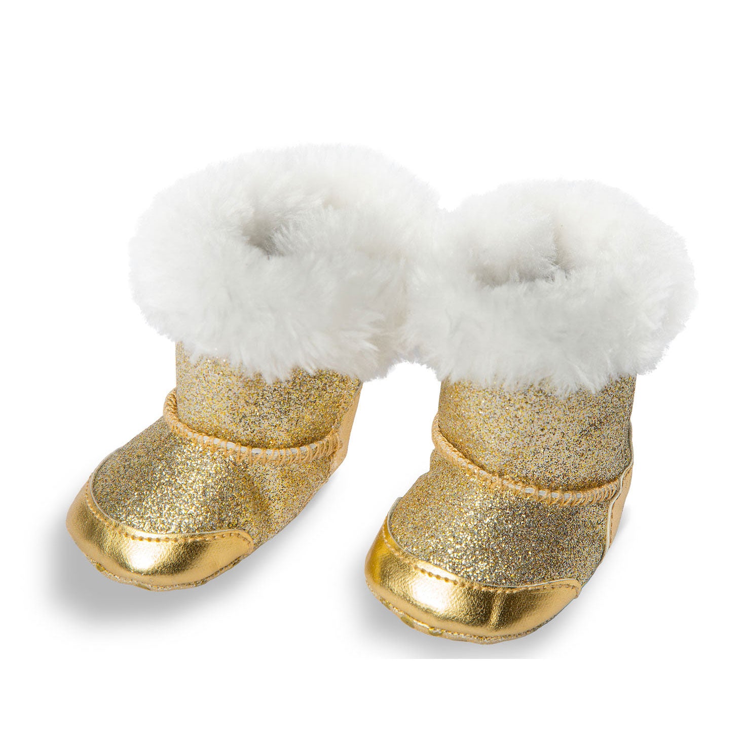 Puppenschuhe Gold, 38-45 cm