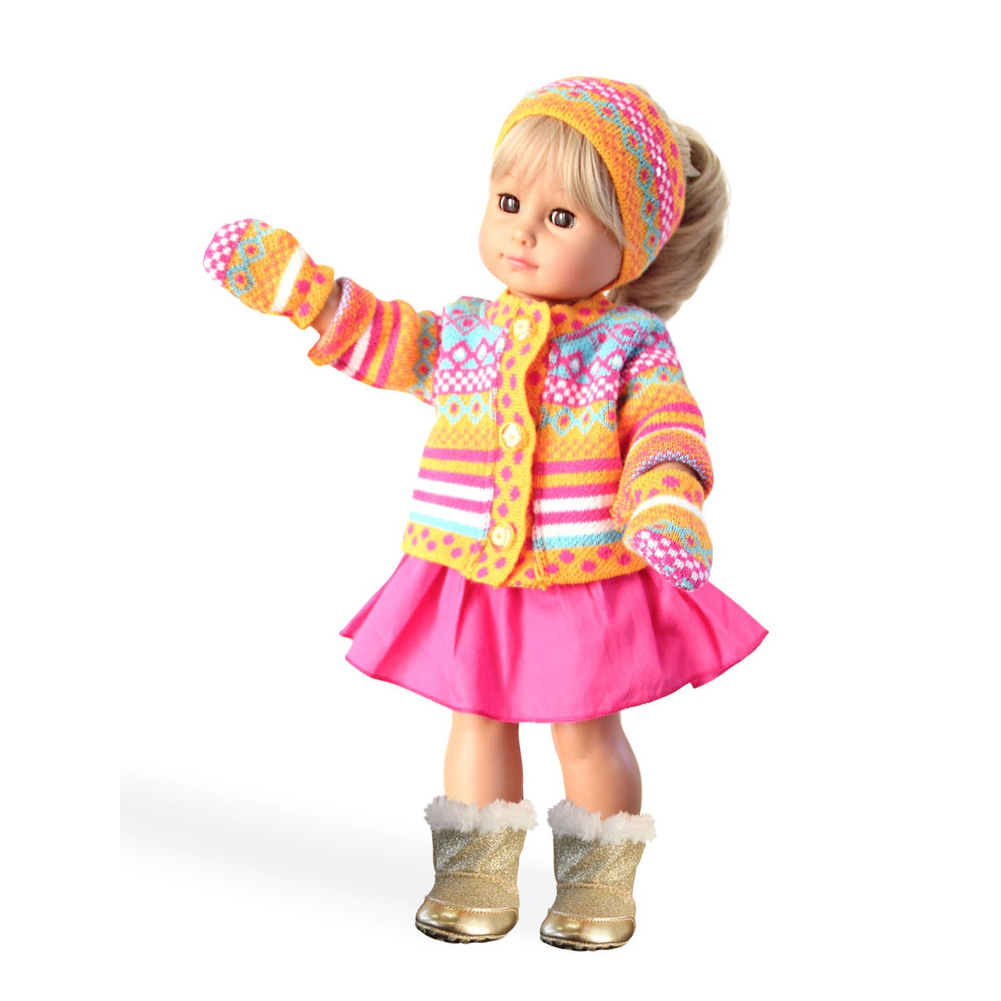 Puppenweste mit Rock, 35-45 cm