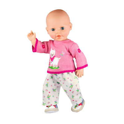 Puppenpullover mit Hosen Alpaka, 35-45 cm